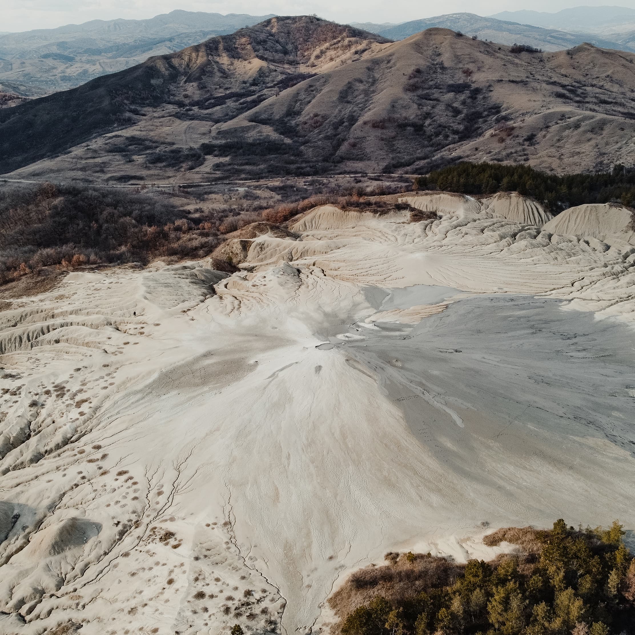 The Muddy Volcanoes, Buzău County, Romania