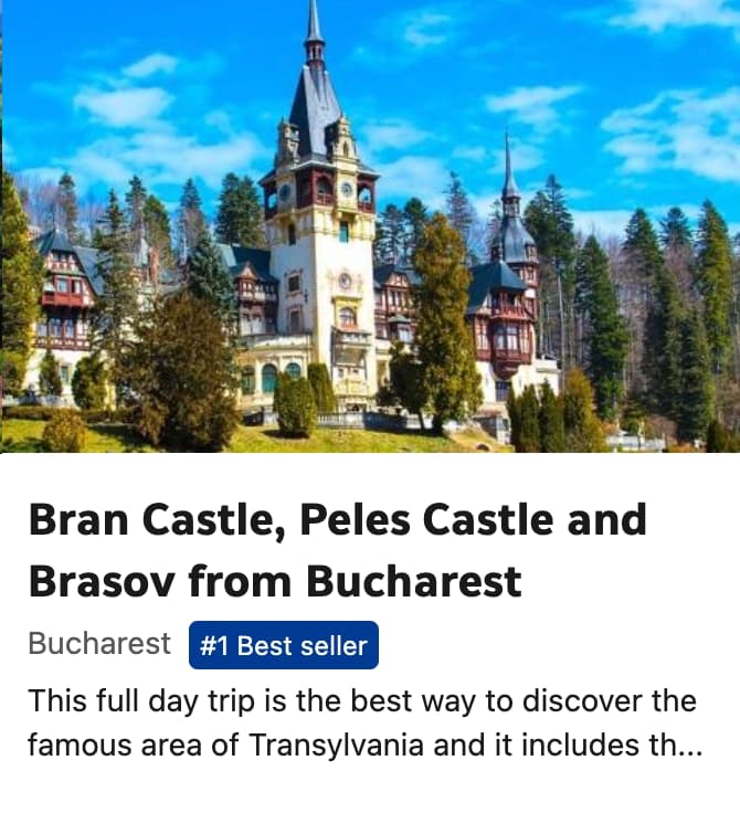 Attractions Booking - Bran Romania