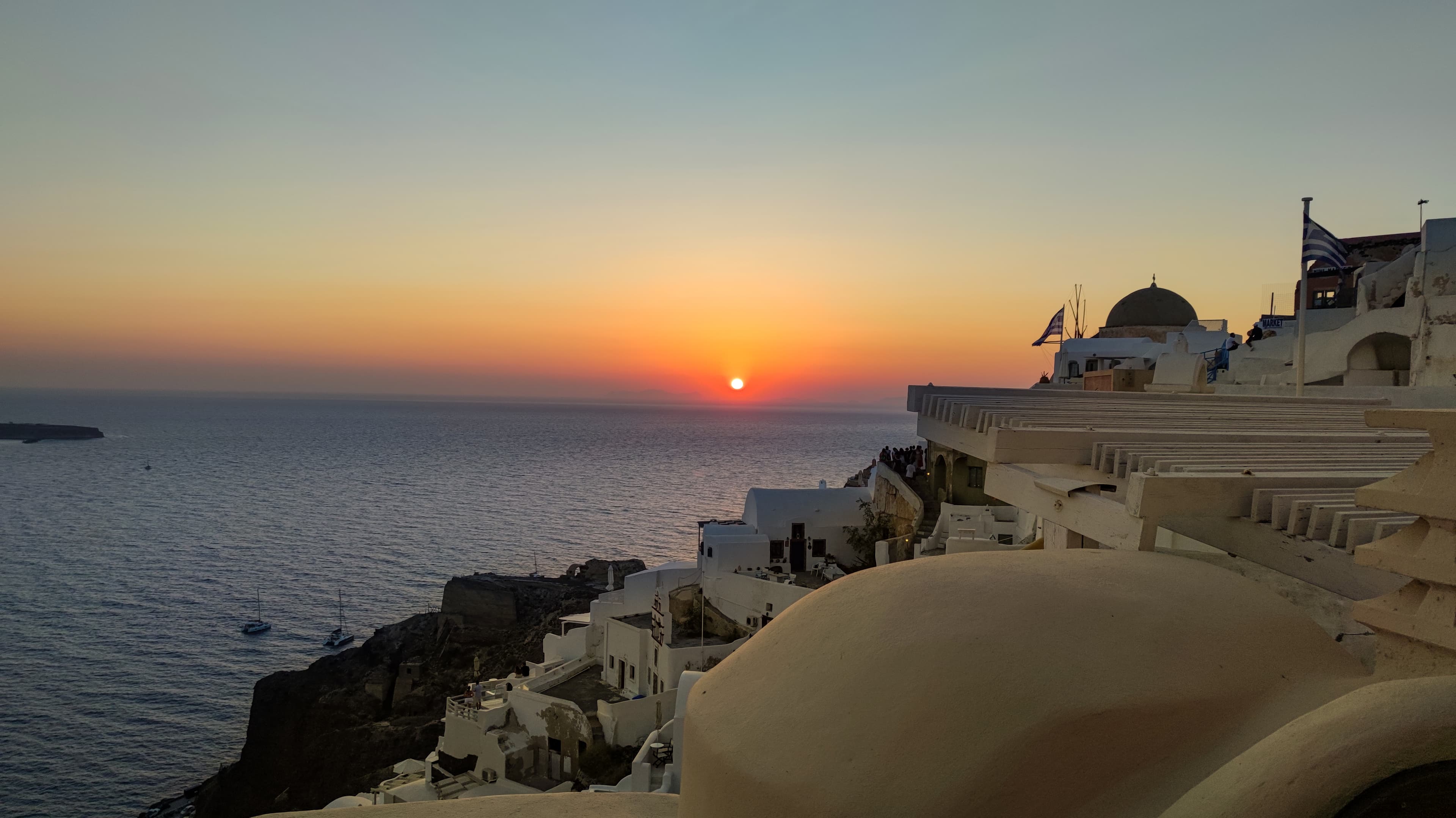 Santorini - Apus văzut din Oia