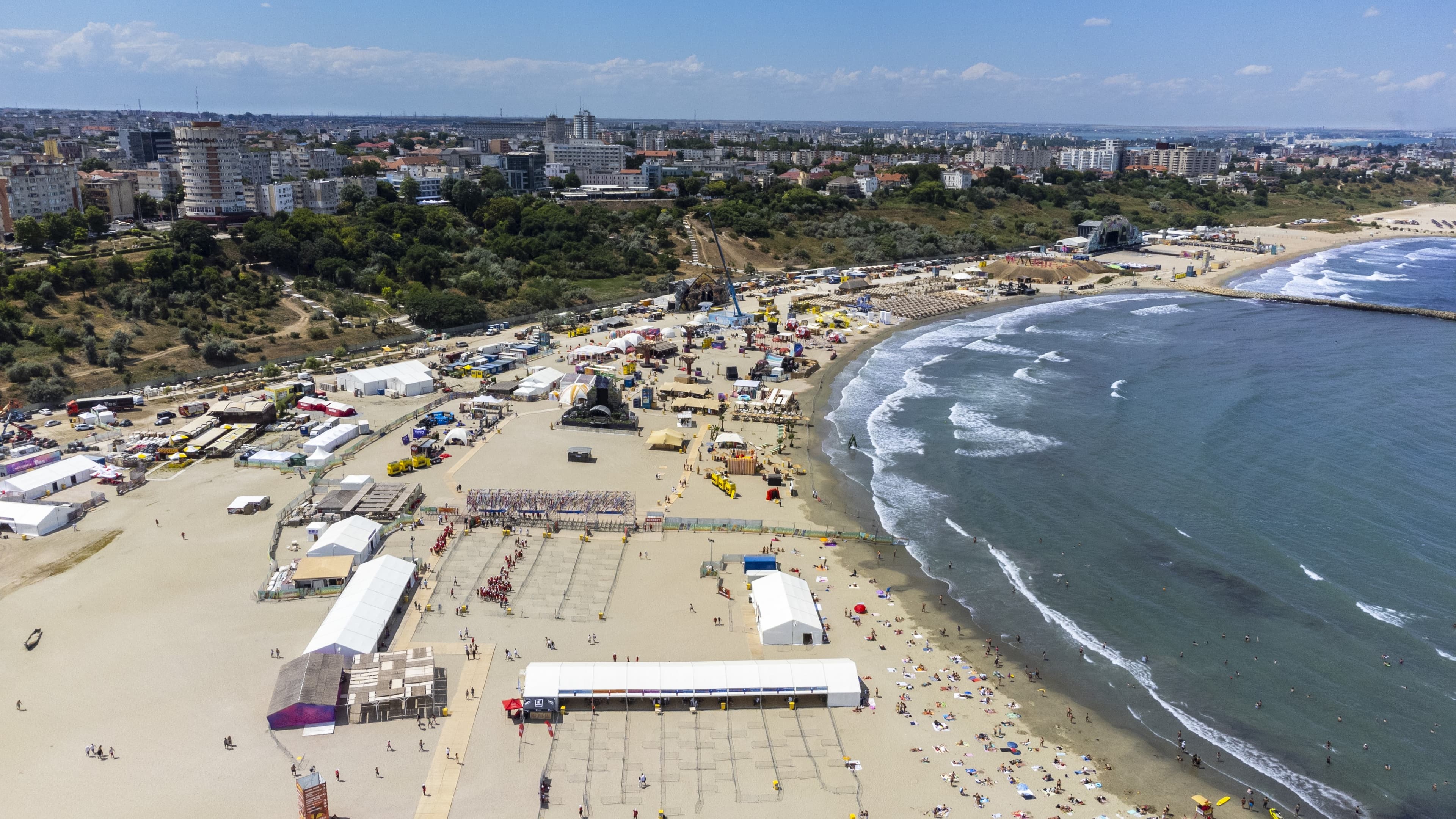 Neversea Festival, 2022 edition, view from the drone